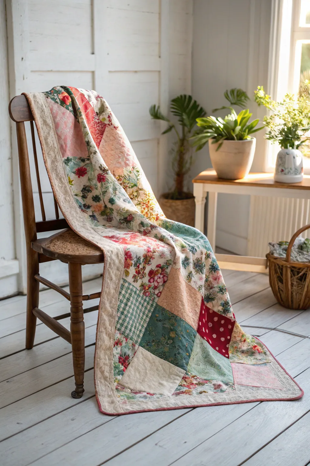 Embrace the art of simplicity and elegance with a patchwork quilt that's uniquely yours. #PatchworkParadise