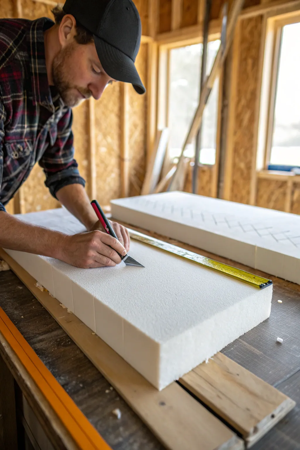 Effortlessly insulate your shed with precision-cut foam boards for optimal warmth and efficiency.