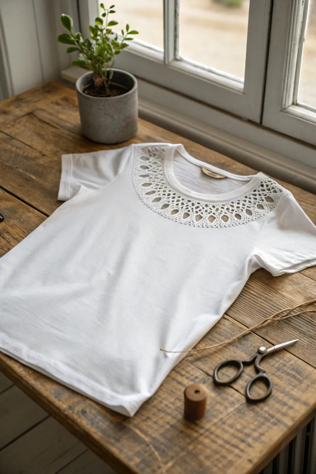 Transform your tee with chic cut-outs for an effortlessly trendy look.