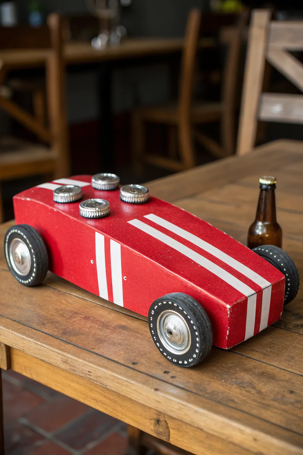 Rev up your creativity with this handcrafted classic race car!