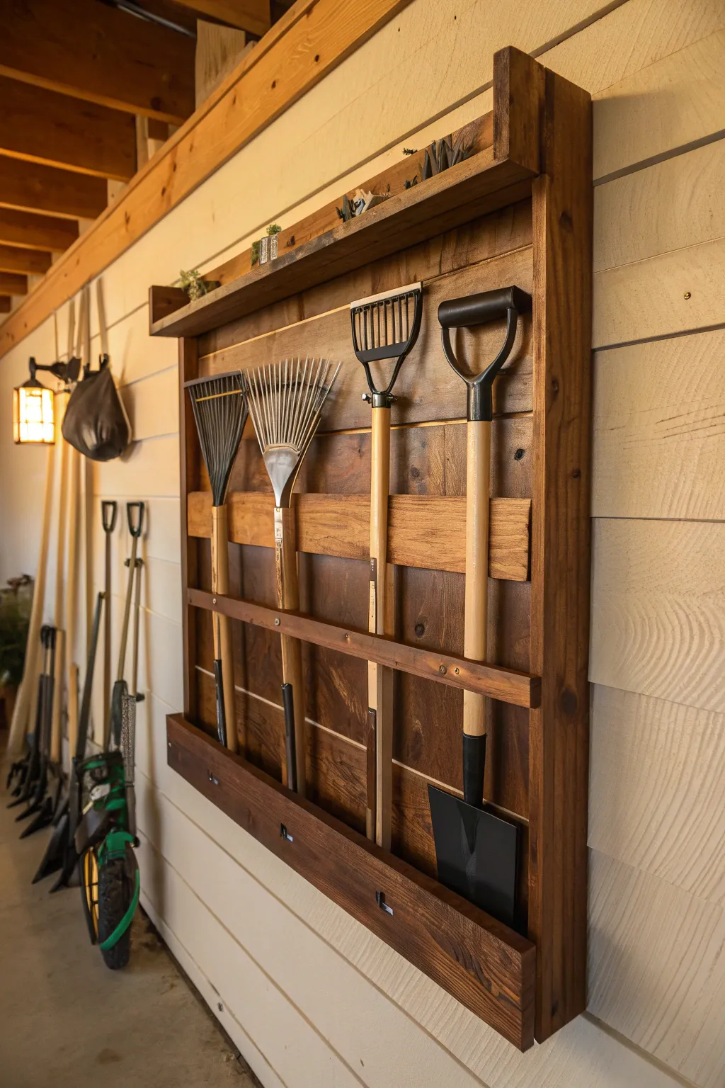 Elevate your storage game with this sleek, DIY wall-mounted wooden rack - where craftsmanship meets functionality.