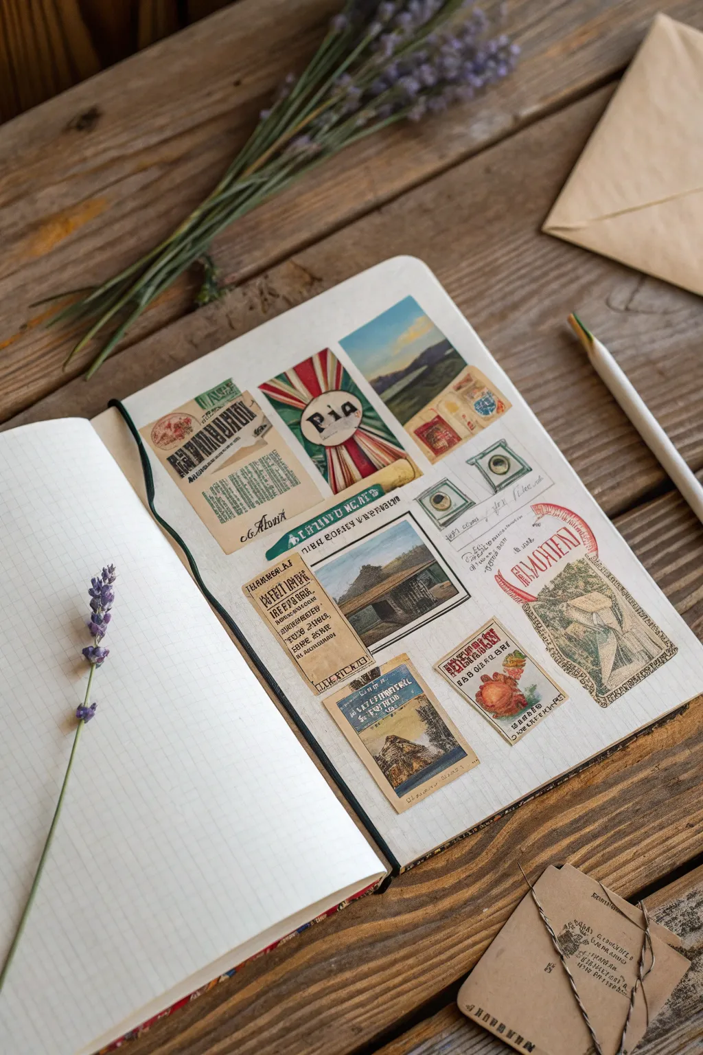 Create memories with each page: Discover the art of collage in your sketchbook.