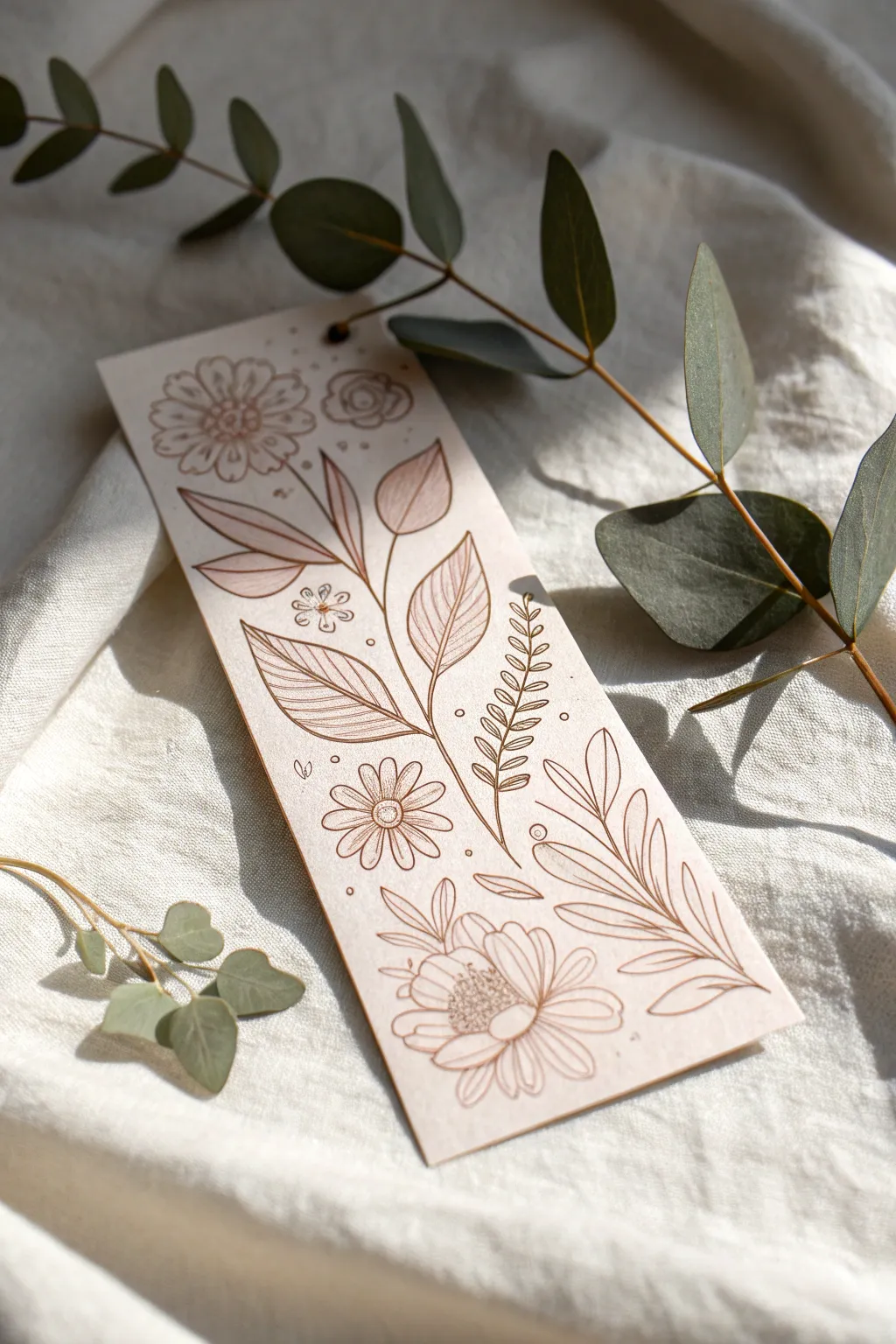 Embrace nature's elegance with a handcrafted slimline card, where simplicity meets the beauty of the outdoors.