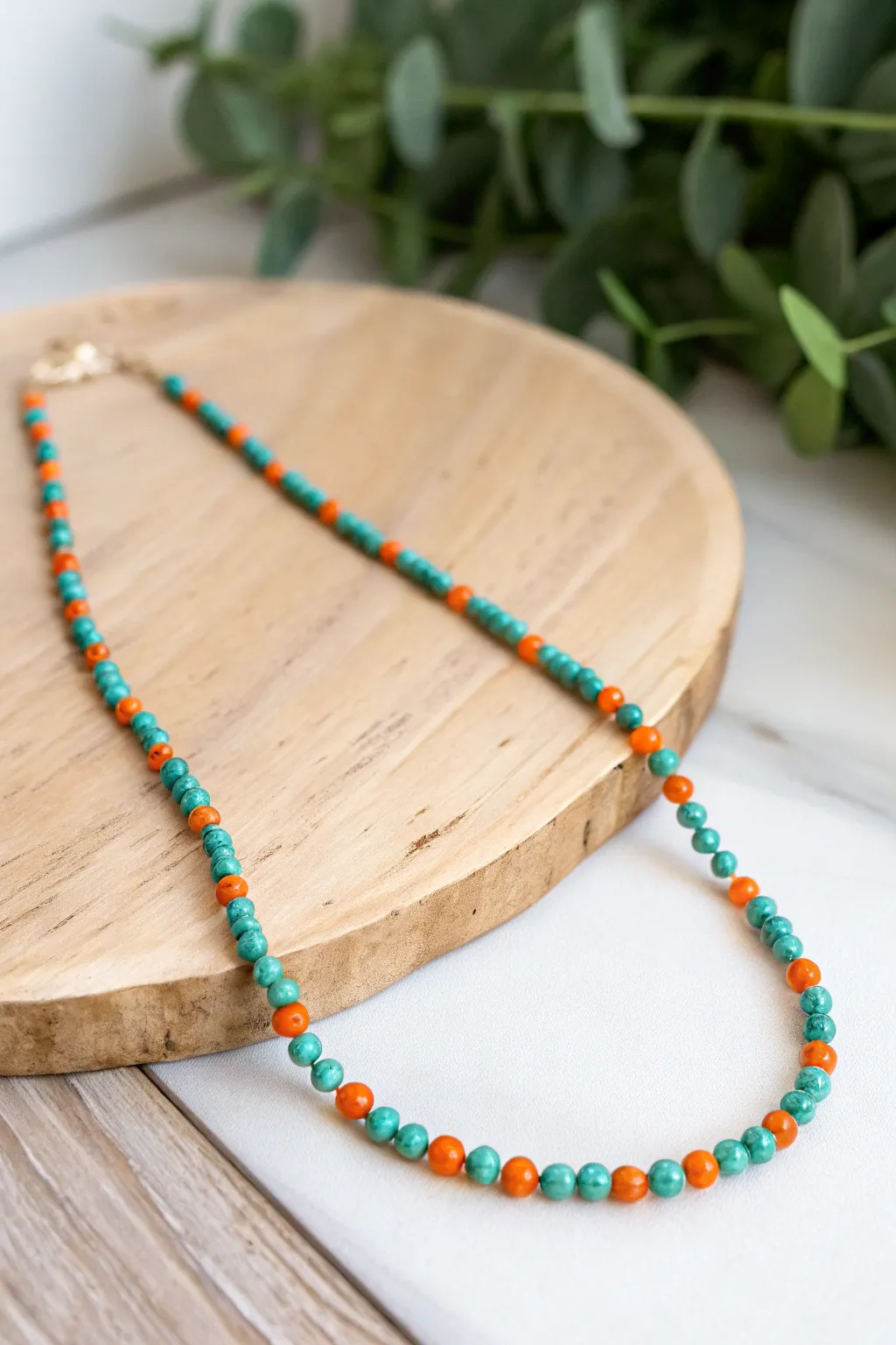 Embrace the art of color with a playful twist of turquoise and tangerine.