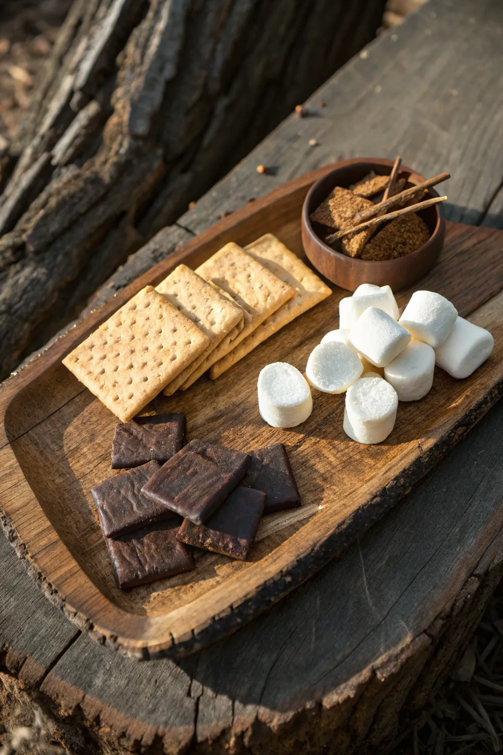 Elevate your s’mores experience with a touch of rustic charm.