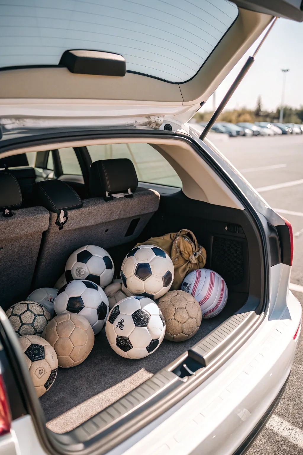 Kick off fun with a trunk full of soccer magic! ⚽✨ #SoccerBallBonanza #ScandiBohoStyle