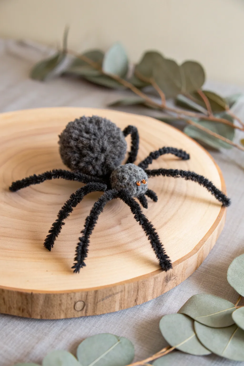 Embrace the charm of simplicity with this adorable pom-pom spider, a perfect blend of Scandinavian minimalism and bohemian warmth!