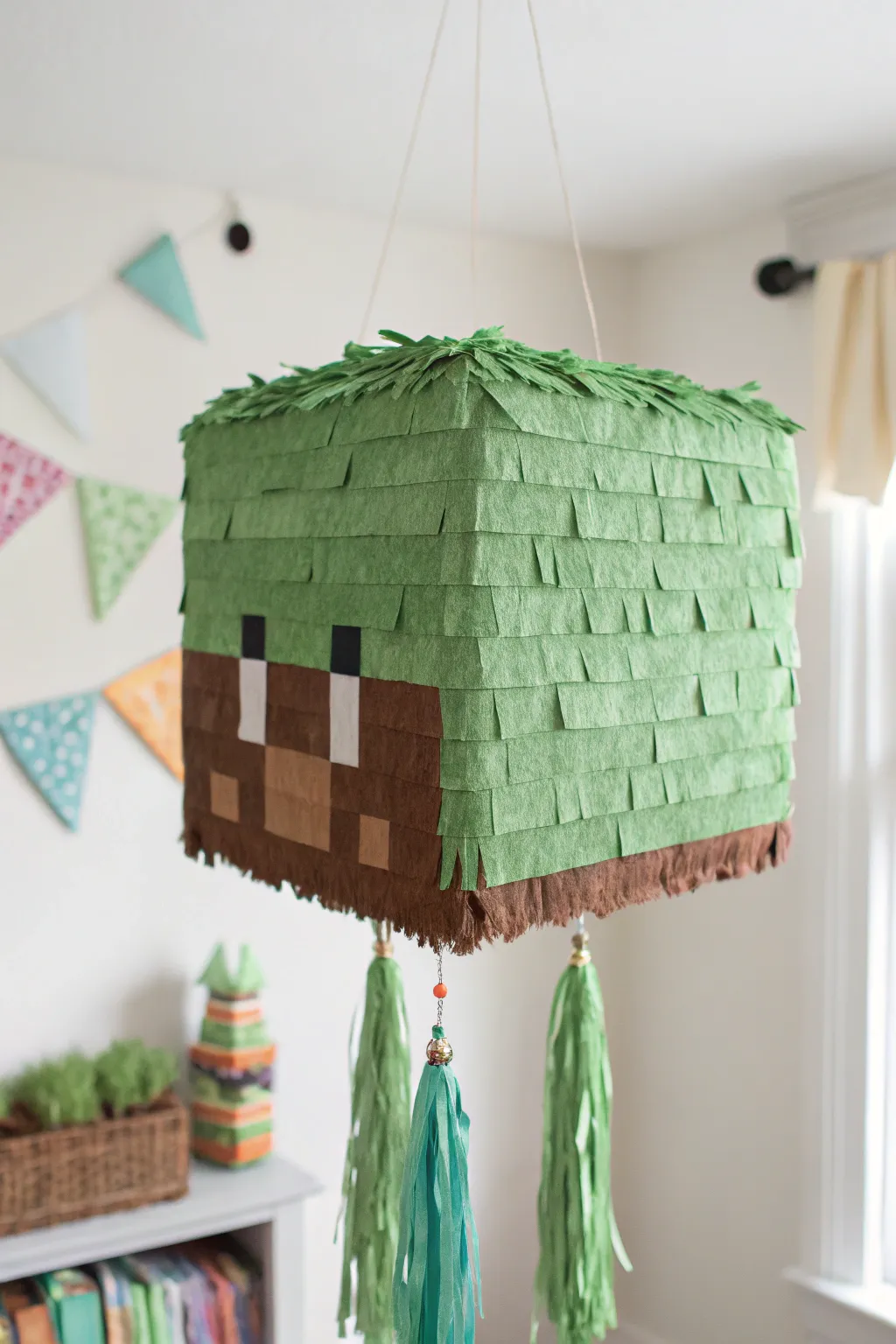 Bring the Minecraft world to life with a stunning block piñata!