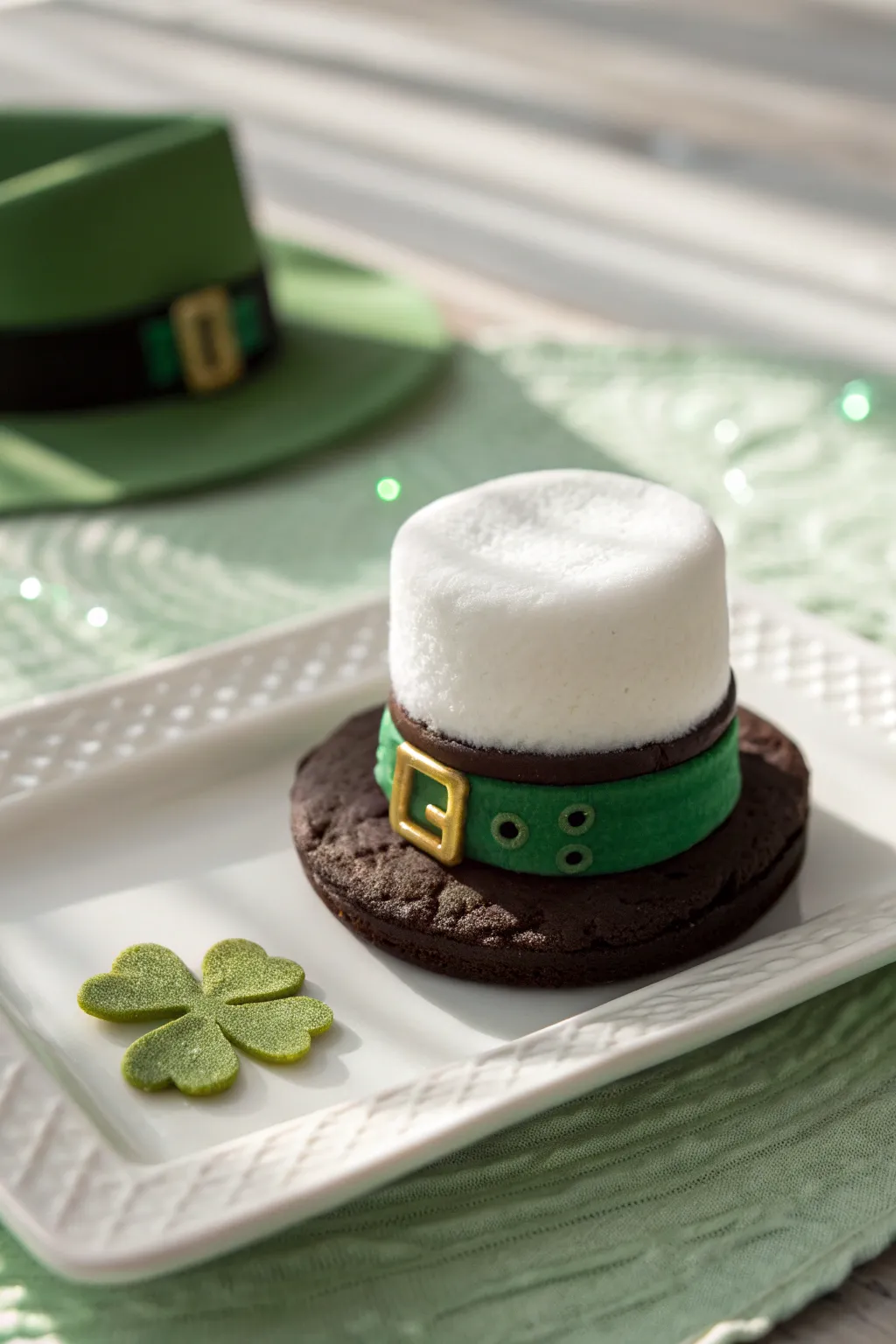 Celebrate St. Patrick's Day with charming leprechaun hat treats that bring a touch of whimsy to your holiday decor.