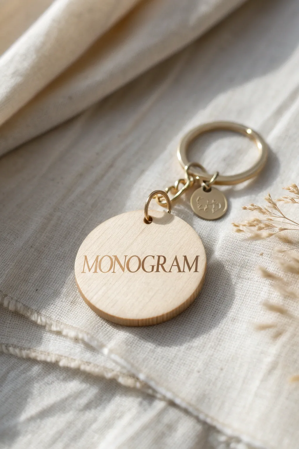 Elevate your everyday carry with a monogrammed keychain that blends minimalist elegance and personalized charm.