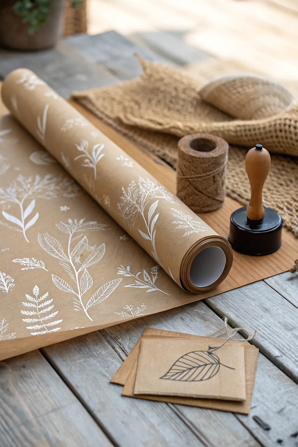 Embrace sustainable elegance with kraft paper: your canvas for creativity.