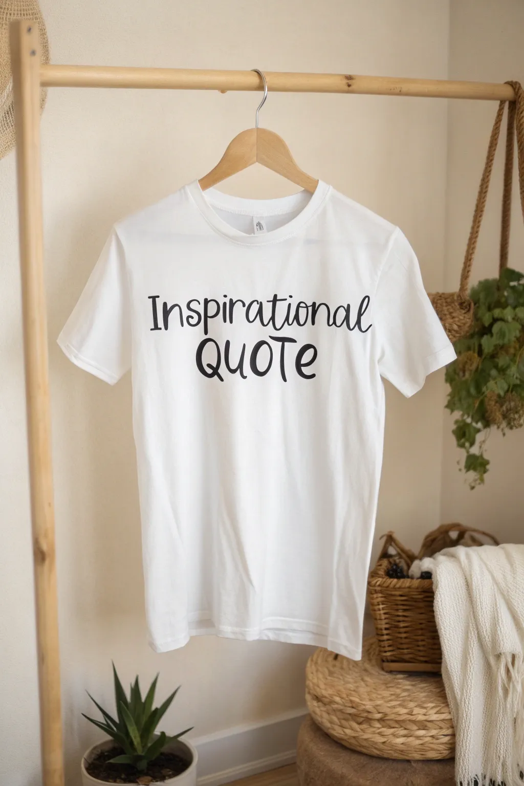 Let your t-shirt speak volumes with bold typography and minimalist elegance.