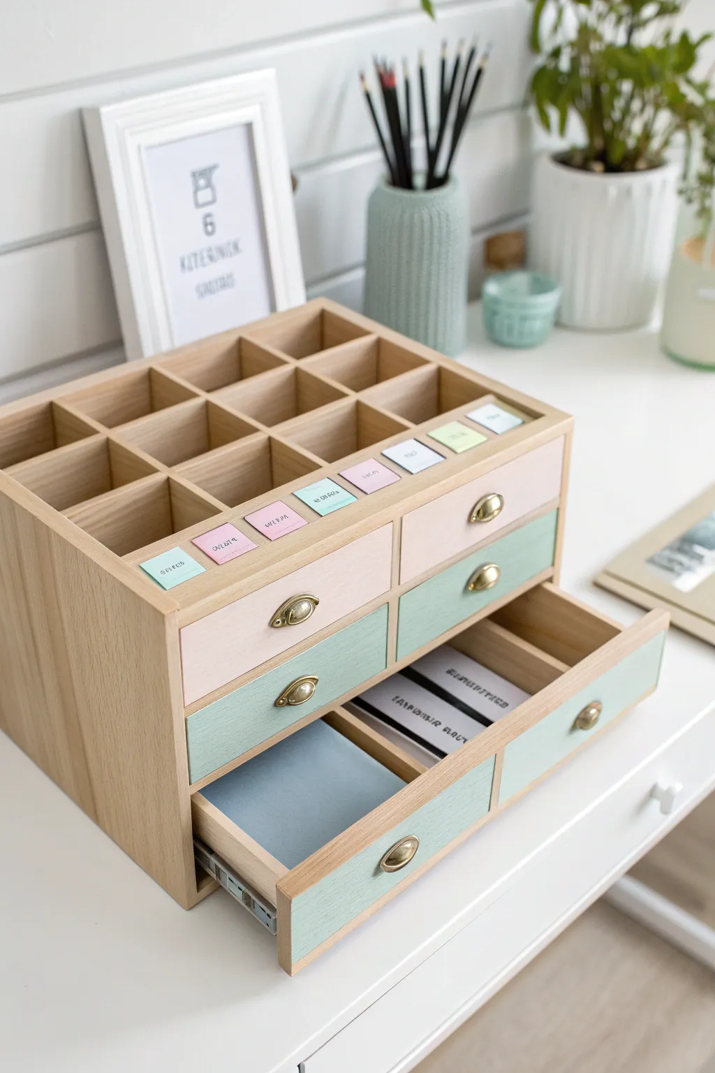 Spruce up your workspace with these charming color-coded labels for effortless organization and a pop of pastel elegance.
