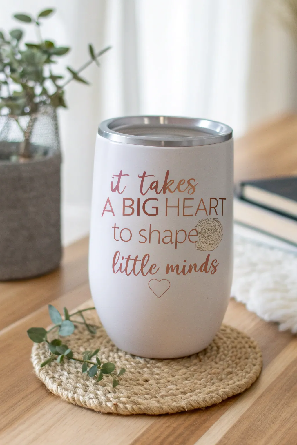 Sip inspiration daily with this beautifully crafted tumbler, reminding teachers of their incredible impact. #TeacherGifts #ScandinavianDesign