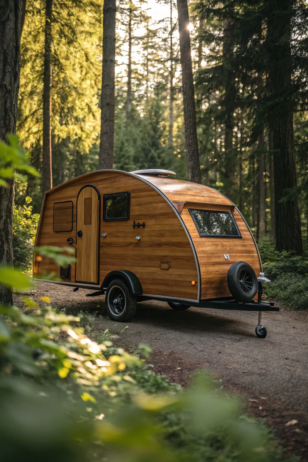 Discover the art of compact living with this beautifully crafted teardrop camper, where style meets efficiency.