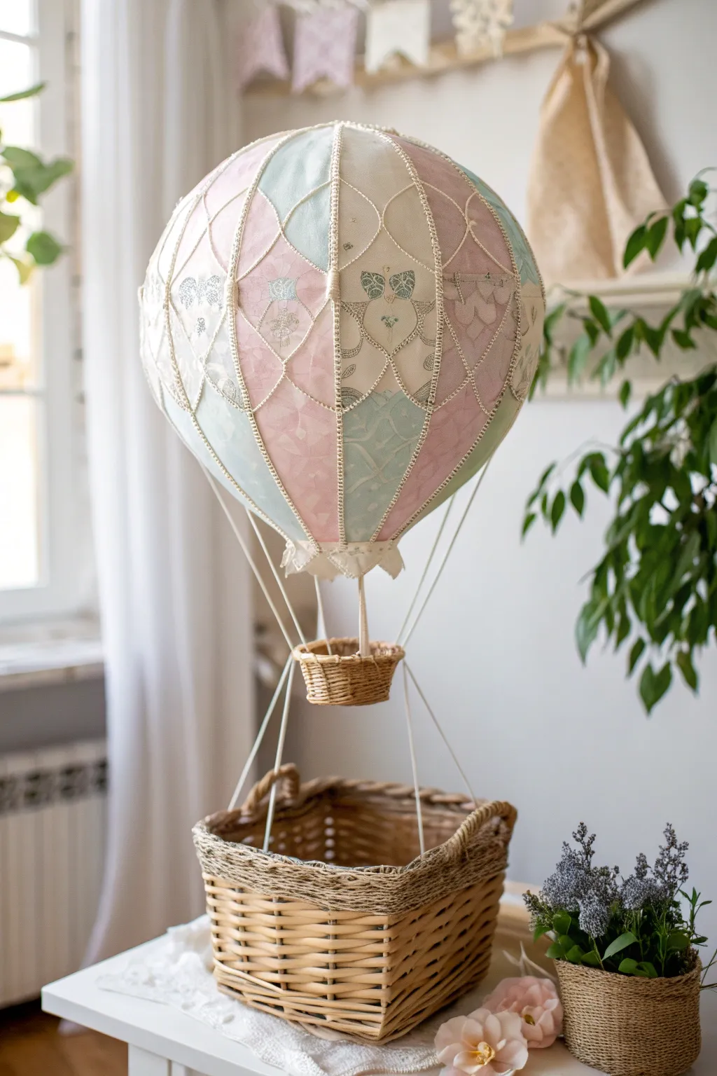 Let your creativity take flight with these charming paper hot air balloons, perfect for a whimsical home touch.