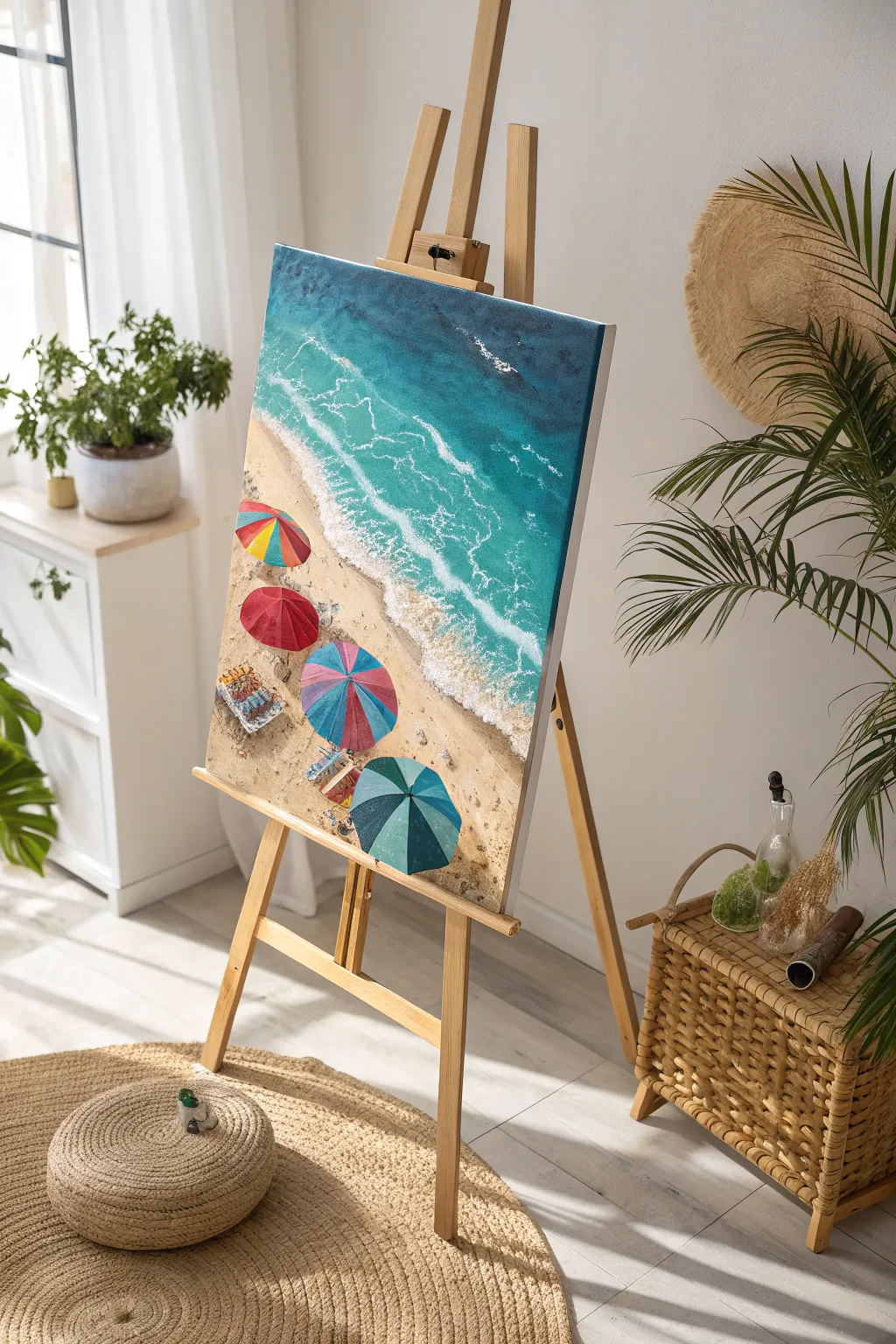 Capture the essence of summer with a beach scene that brings coastal bliss into your home.