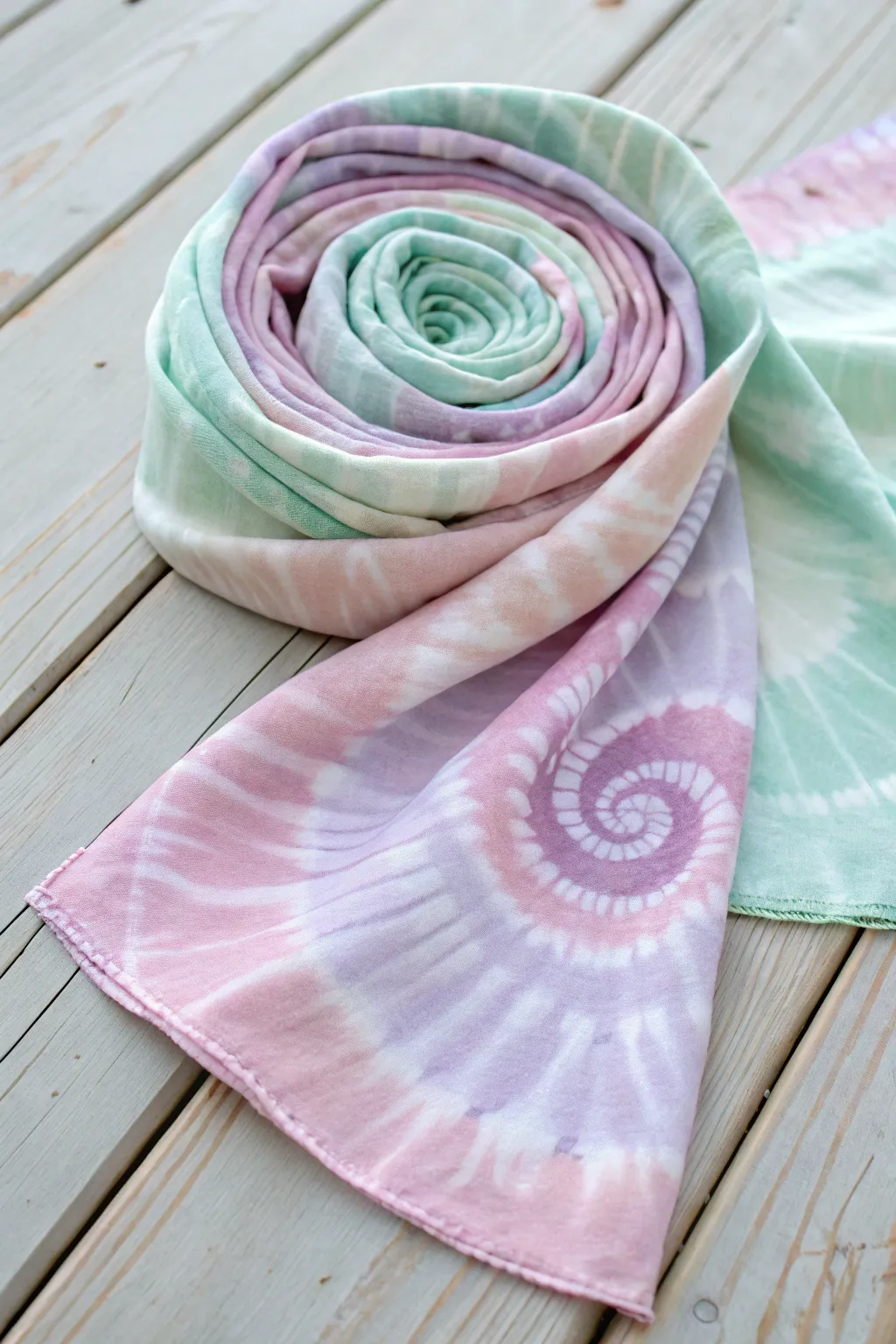 Embrace the swirl of creativity with this classic spiral tie-dye masterpiece, where simplicity meets elegance.