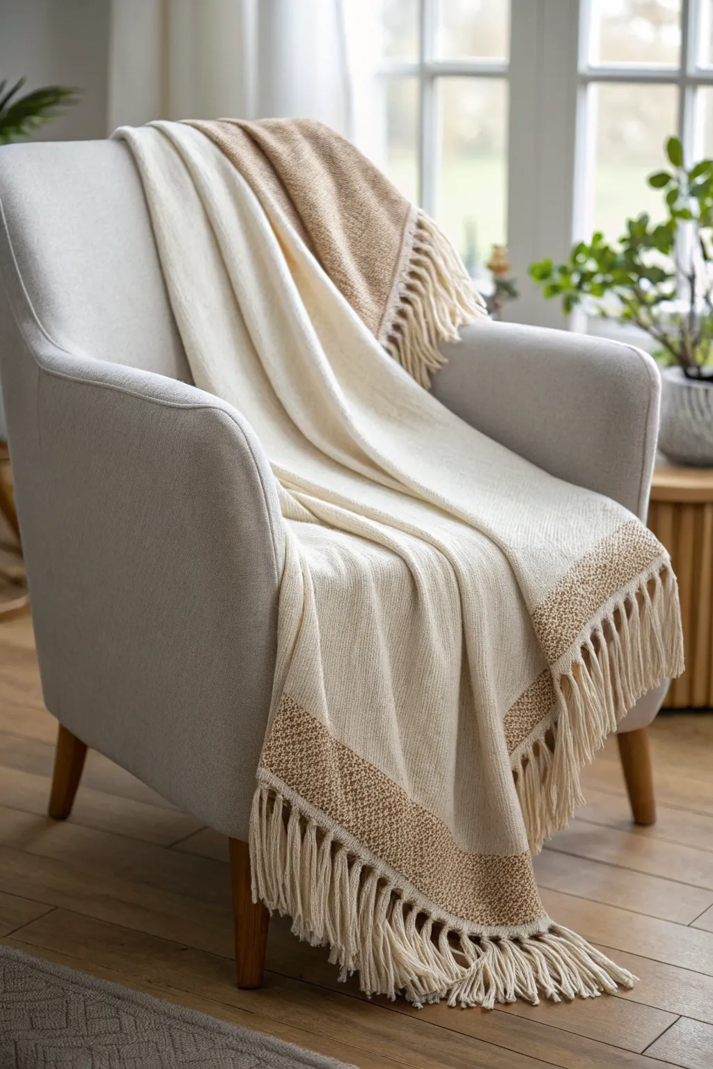 Discover the timeless elegance of the Classic Double Knot Blanket, where simplicity meets craftsmanship.