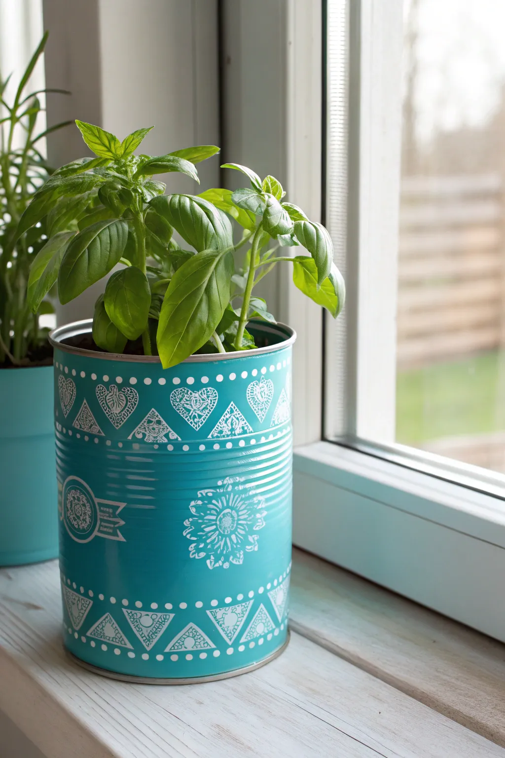 Brighten your kitchen with a splash of color and a touch of nature!