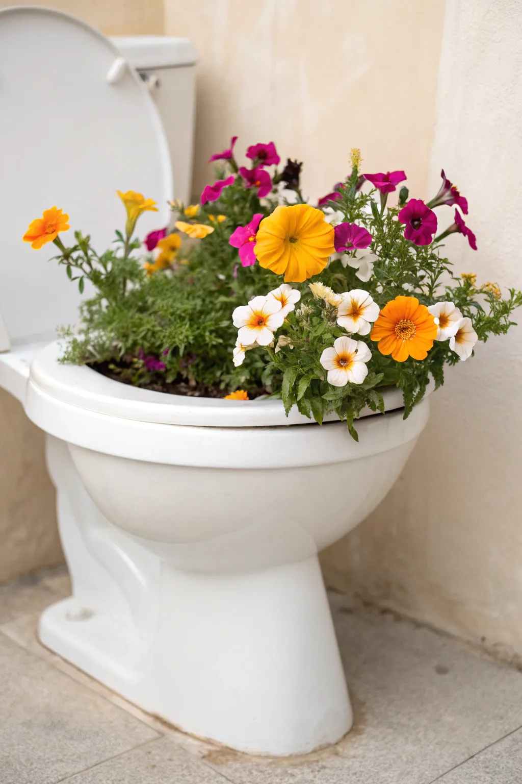 Transform the ordinary into extraordinary with a floral explosion in a unique planter.