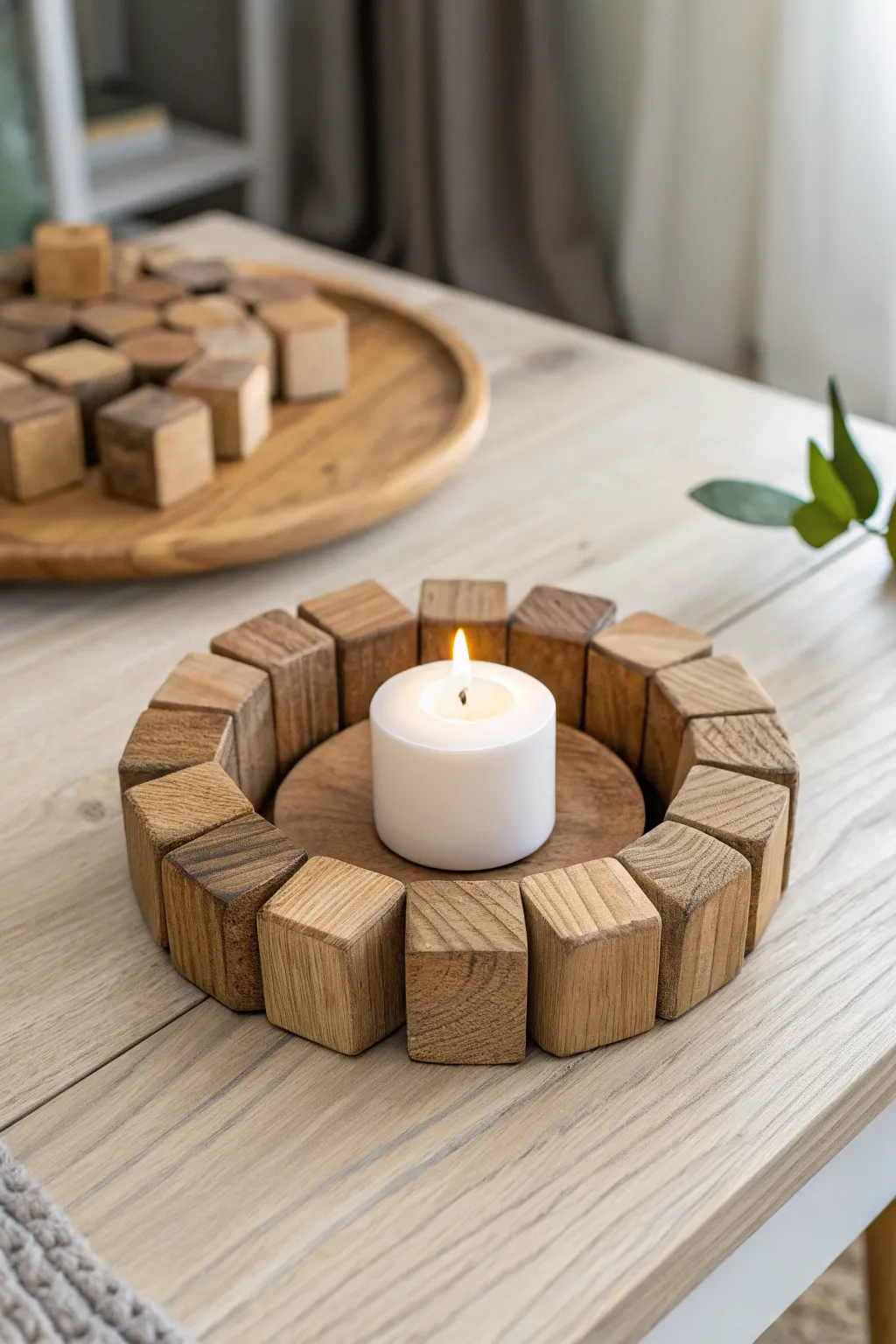Elevate your dining experience with this chic, handcrafted candle holder, perfect for adding a touch of rustic elegance to any table.