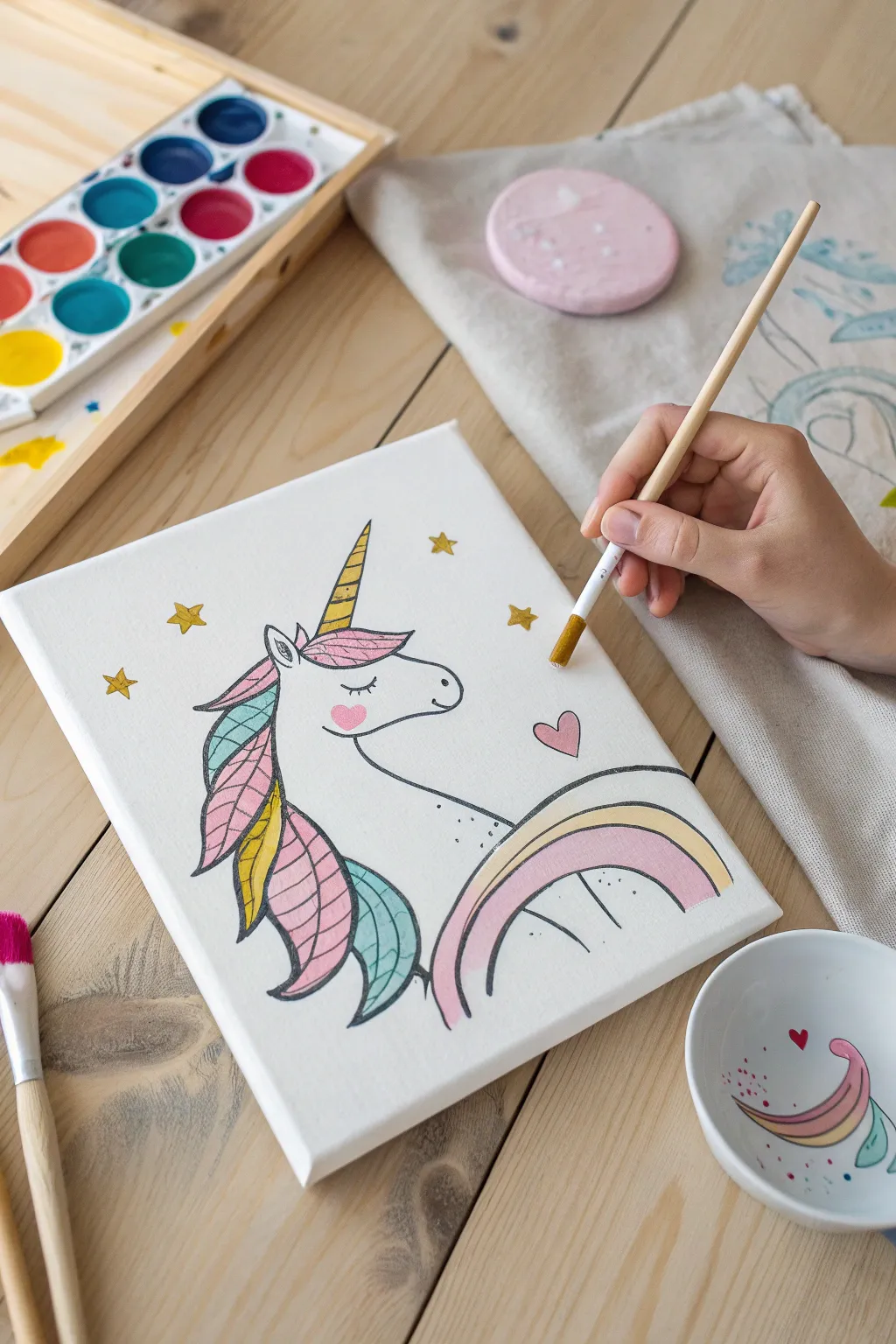 Unleash creativity with vibrant unicorn canvases - where simplicity meets magic!