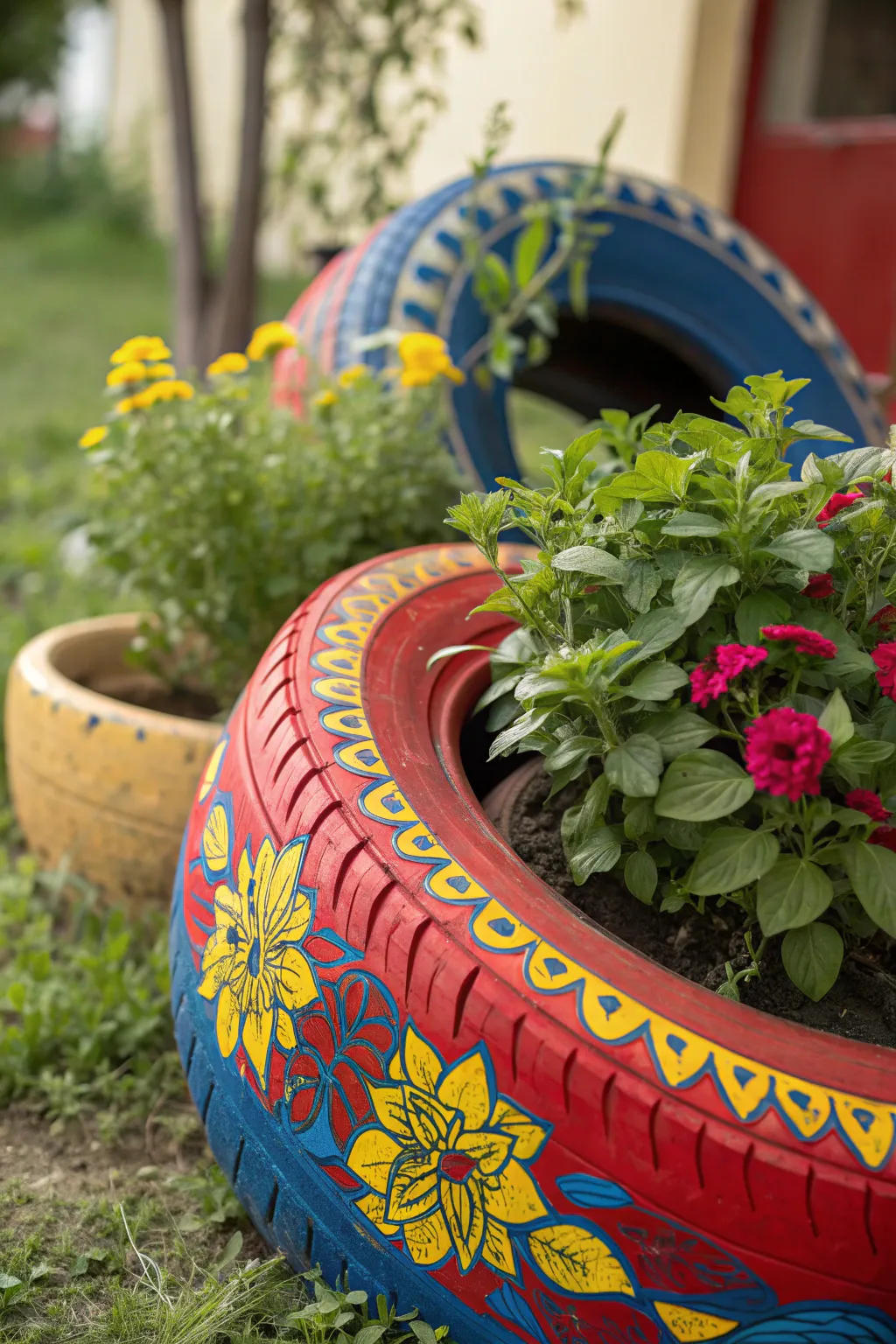 Transform old tires into vibrant garden planters that showcase your unique style and love for craftsmanship!
