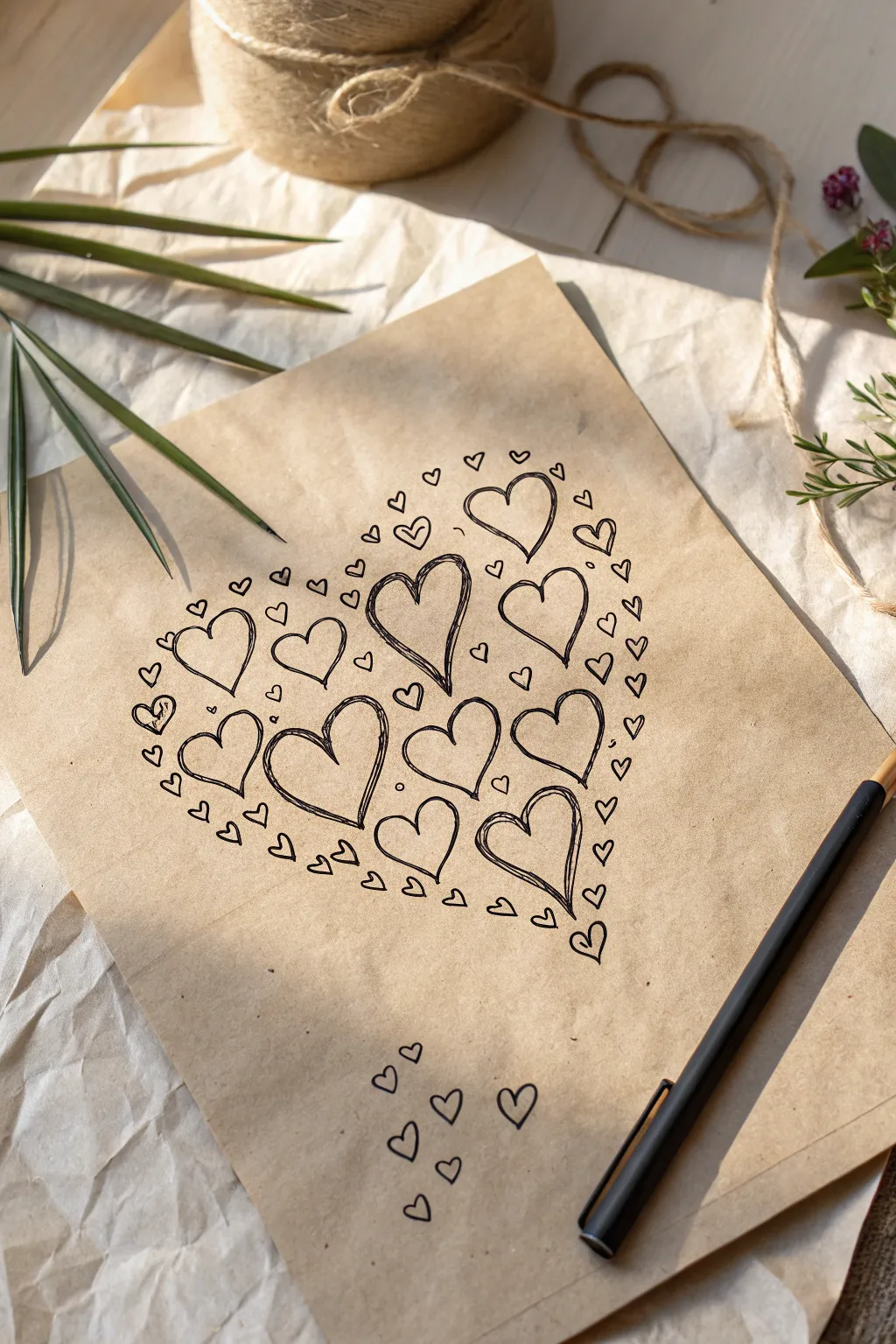 Embrace the art of simplicity with a heartfelt tangle of creativity.