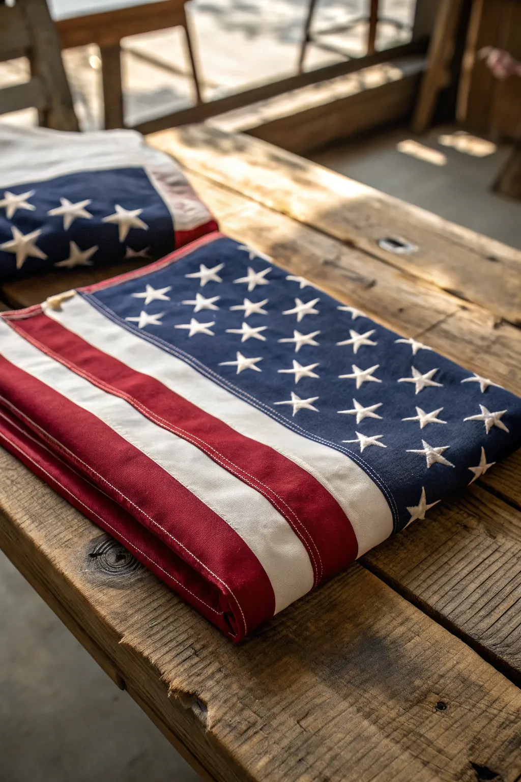 Celebrate Veterans Day with timeless craftsmanship: Stars and Stripes in classic elegance.