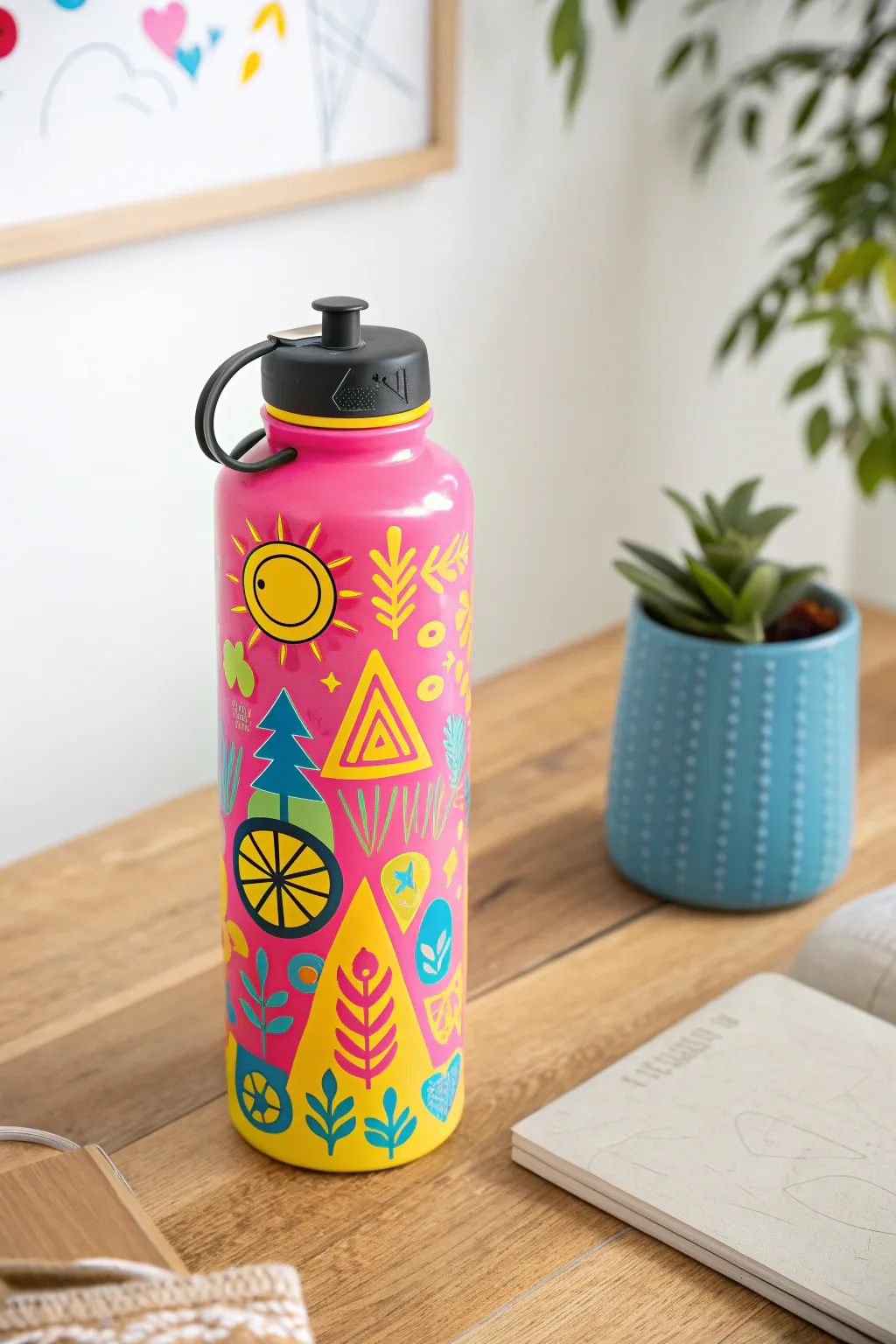 Transform your water bottle into a statement piece with vibrant boho stickers that brighten your day and your style.