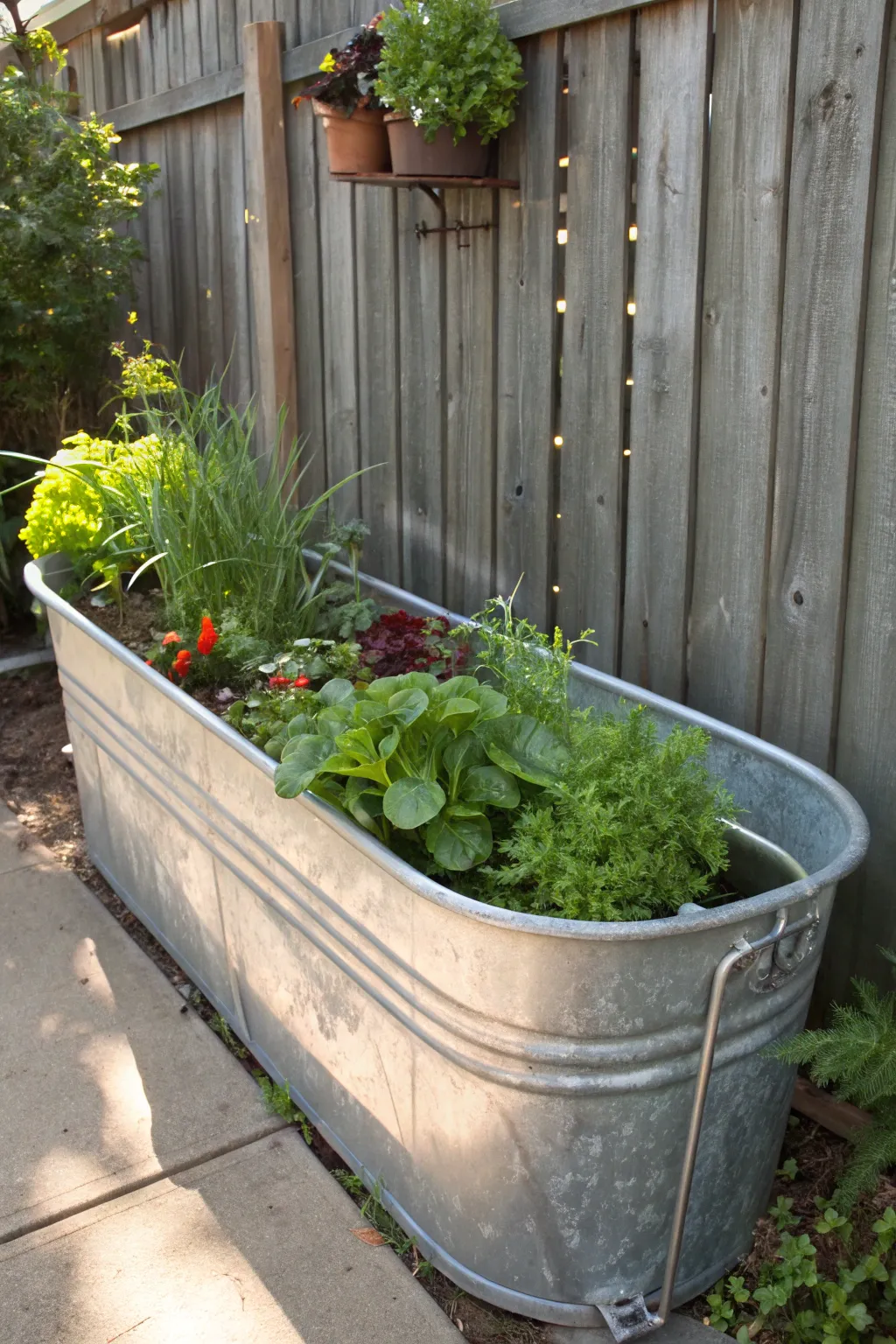 Elevate your gardening with this rustic water trough planter—style meets function.