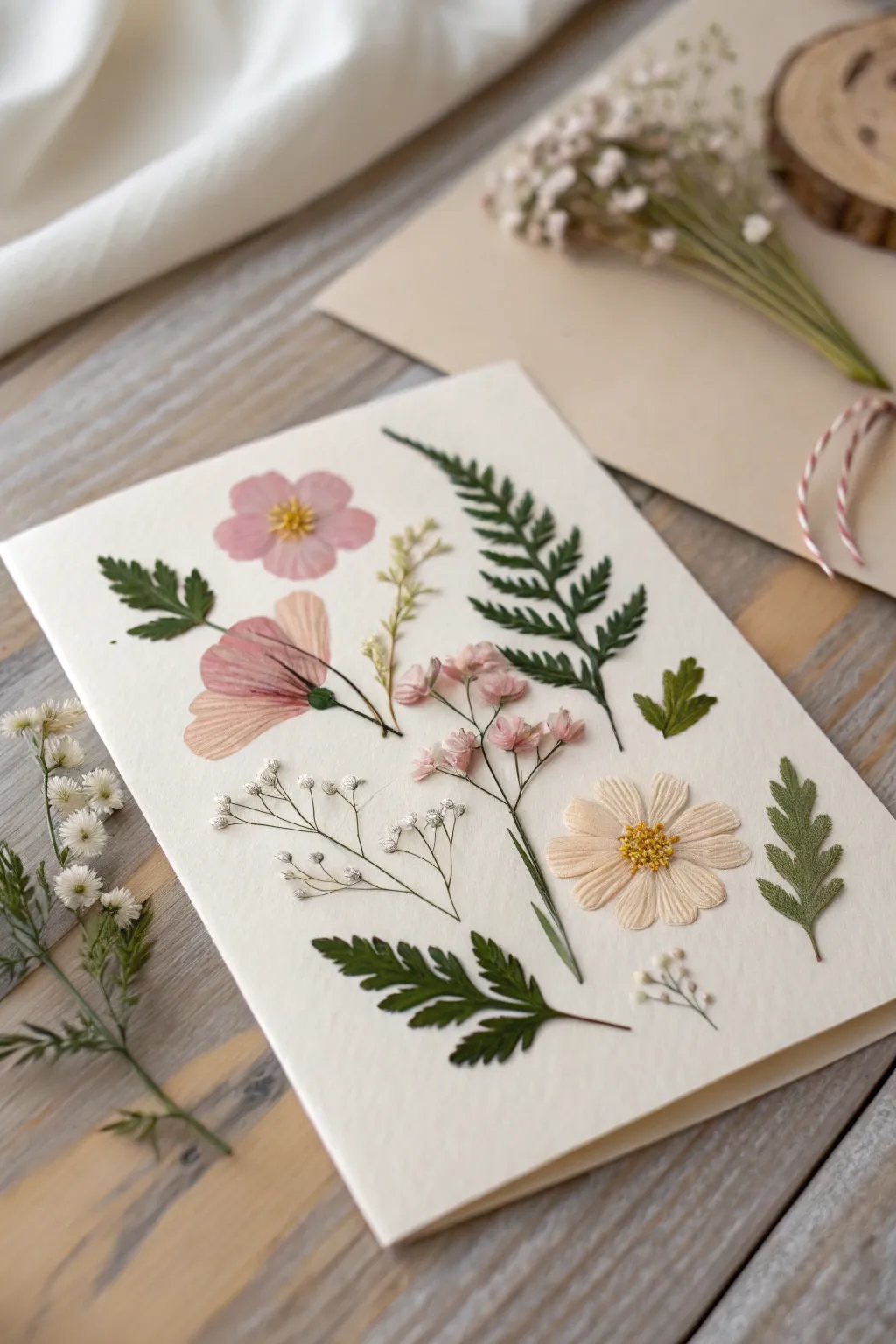 Capture the essence of timeless romance with this Floral Fantasy wedding card, where nature and simplicity unite.