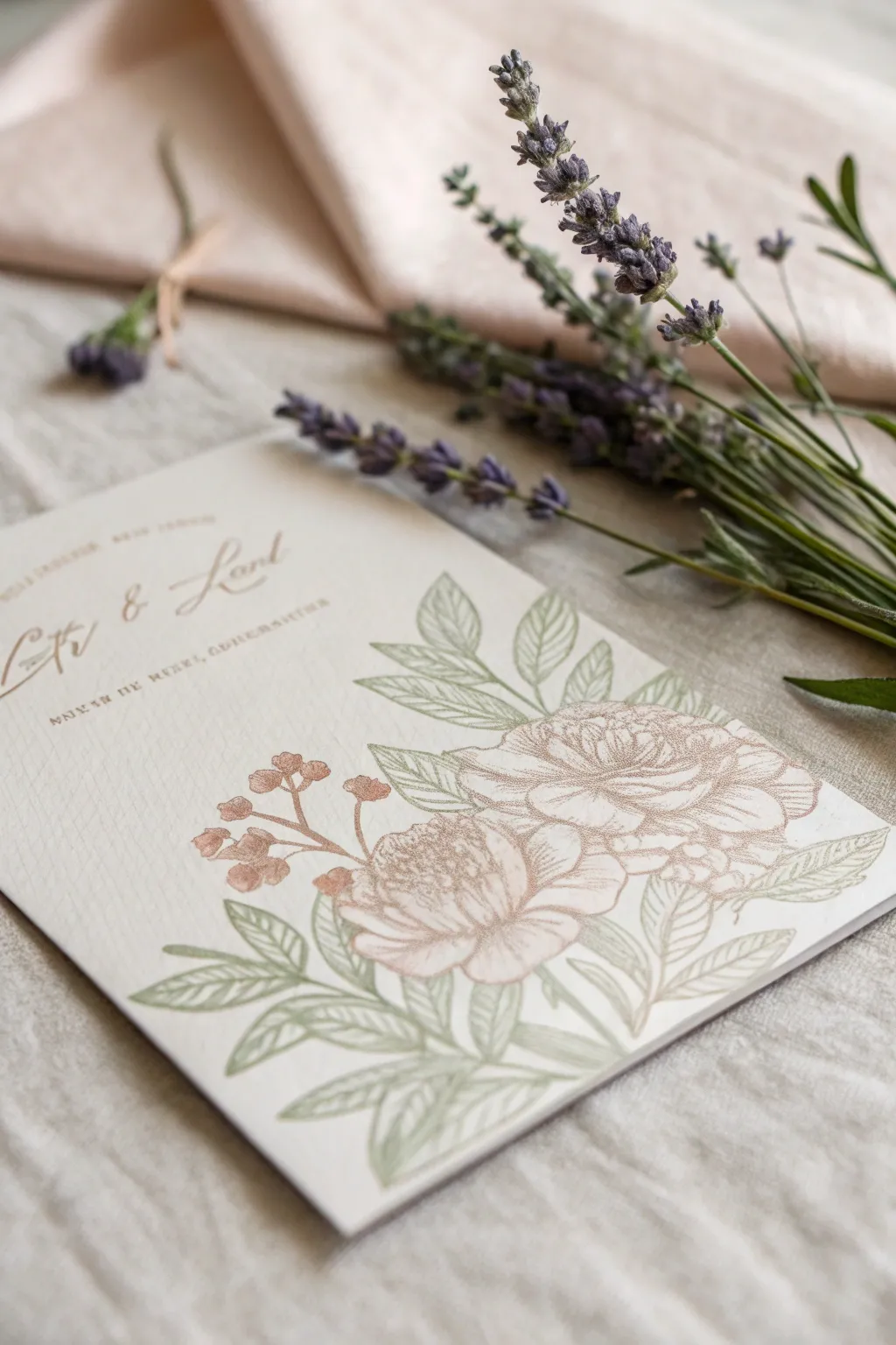 Embrace timeless elegance with vintage floral wedding cards that captivate with their intricate designs and muted hues. Perfect for the minimalist bride with a love for nature.