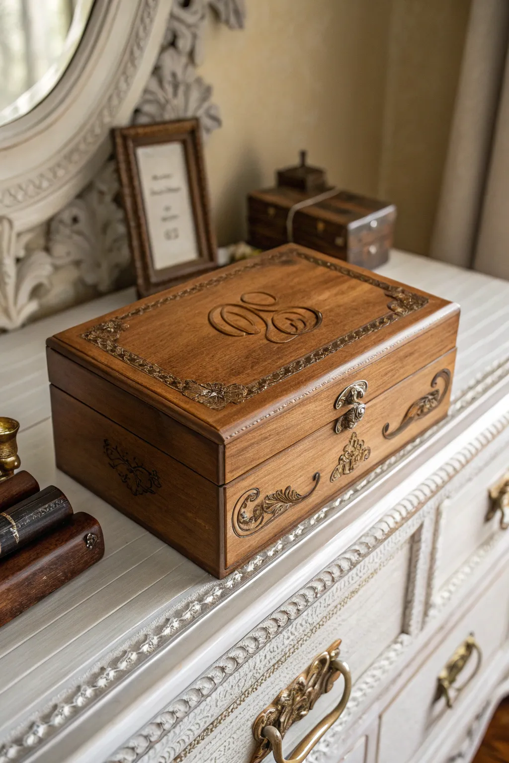 A personalized jewelry box to hold her most precious treasures.