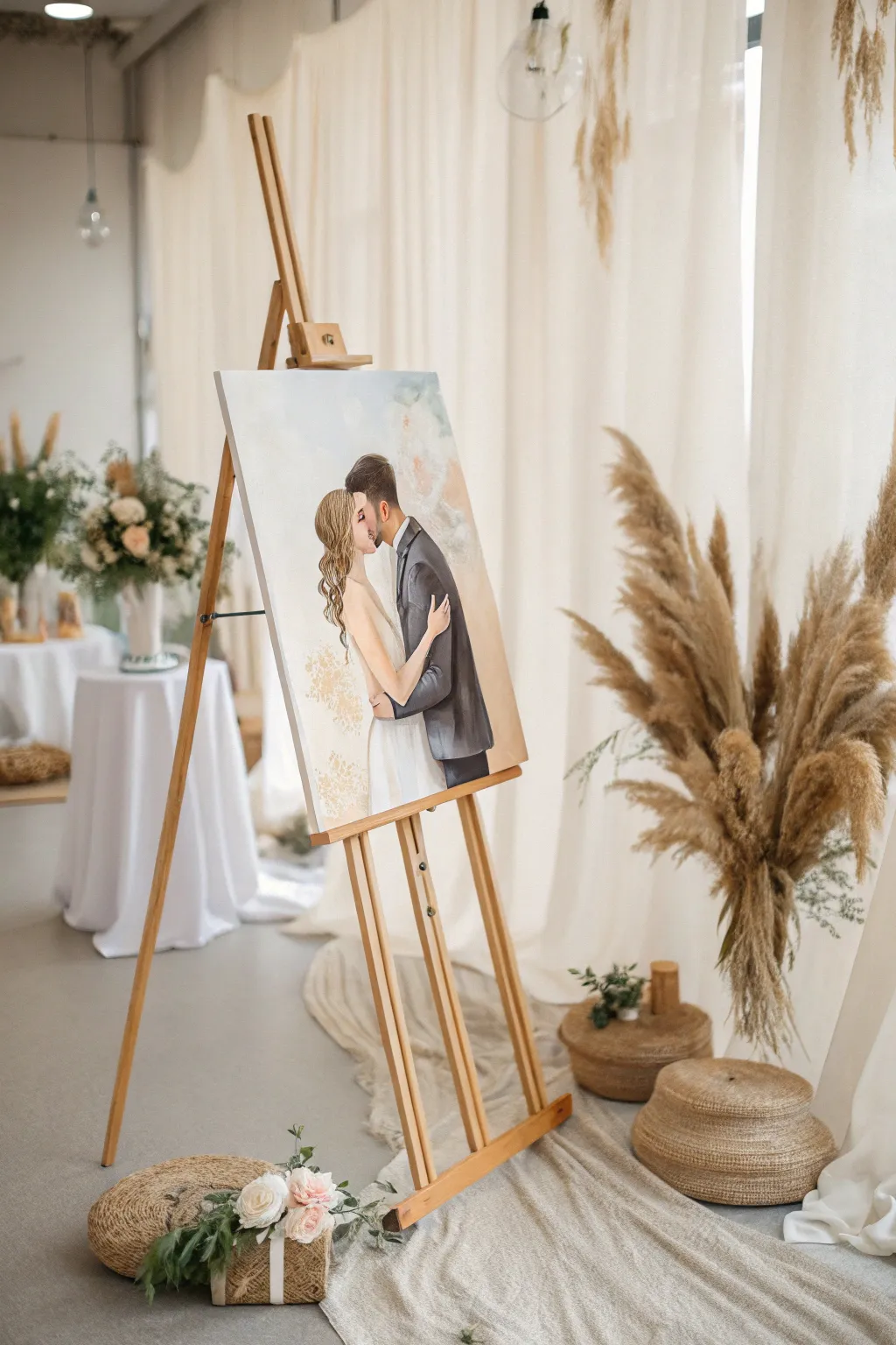 Capture the magic of your big day with live painting—where every brushstroke tells your unique love story.