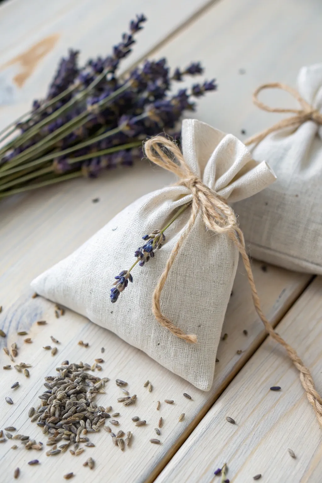 Embrace tranquility with handcrafted lavender sachets, perfect for adding a calming touch to any space.