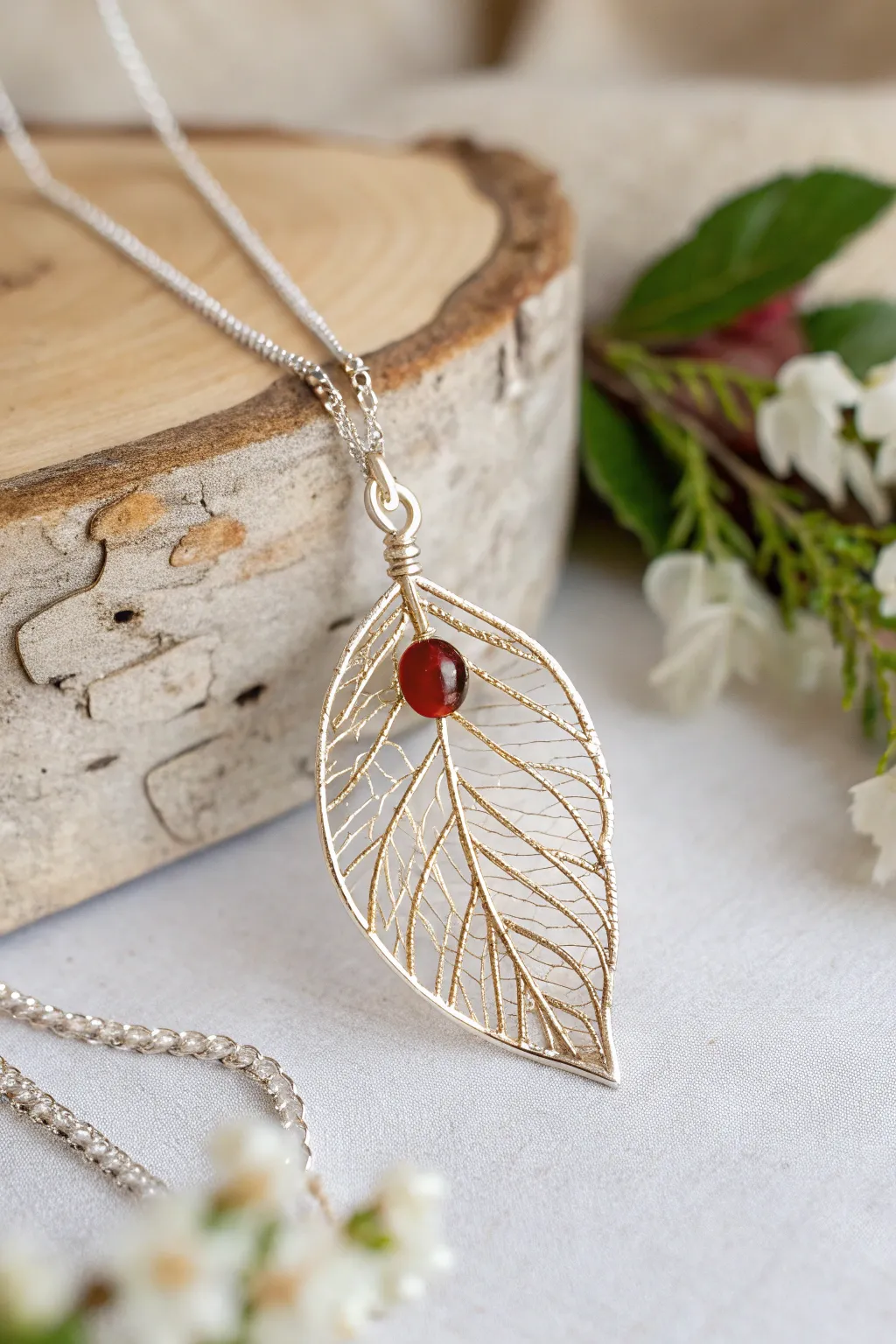 Embrace nature's elegance with this handcrafted leaf pendant, where simplicity meets sophistication.
