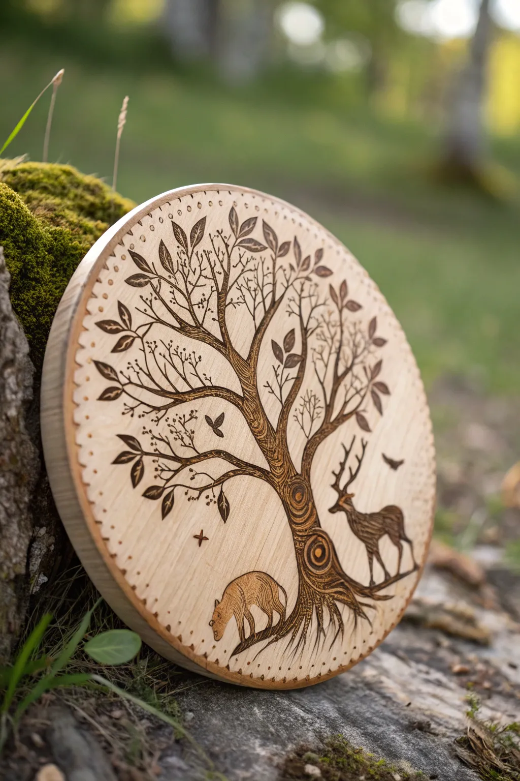 Craft Your Imagination: Nature-Inspired Wooden Discs for Little Creators