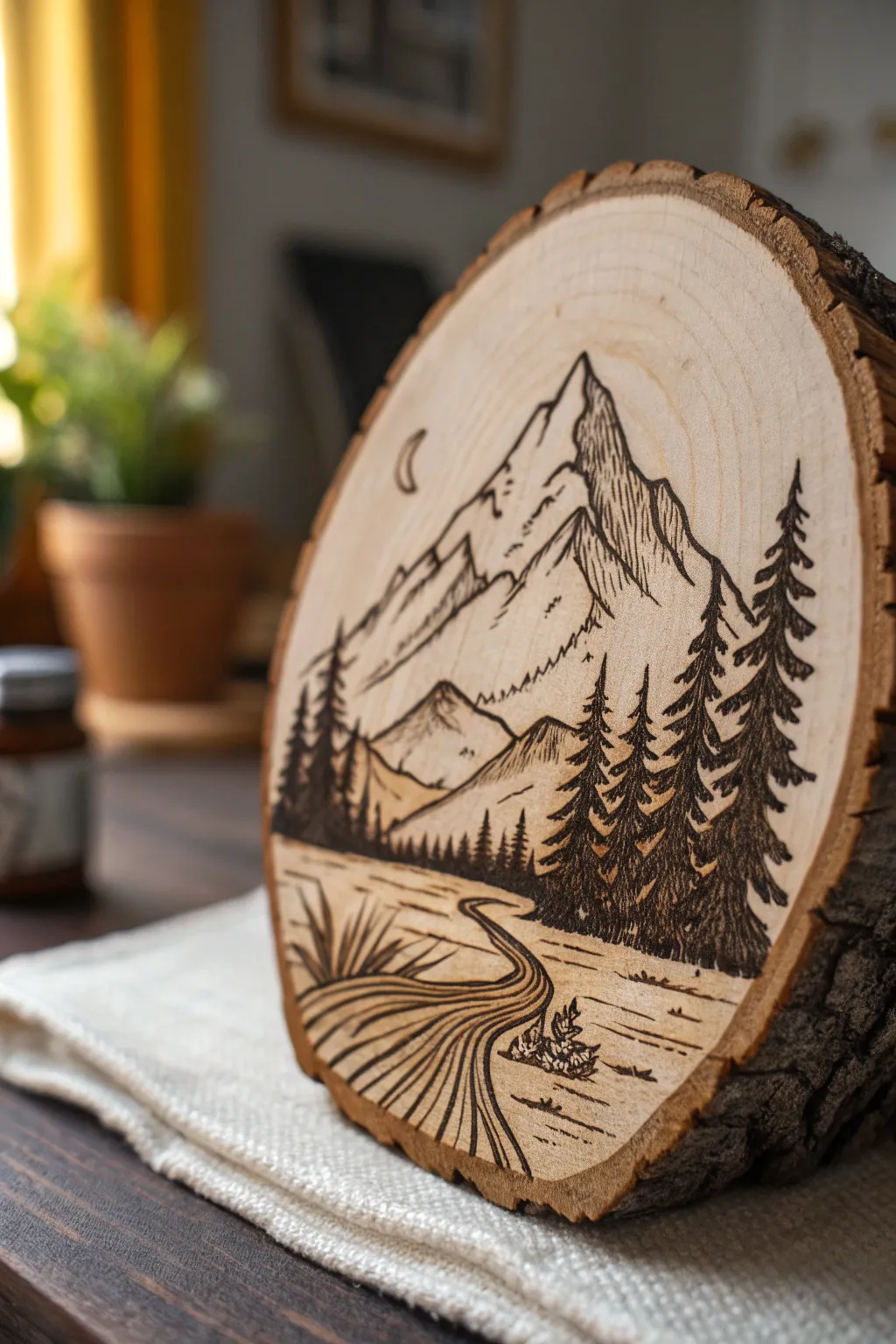 Bring the outdoors in with this stunning nature-inspired wall art, etched with precision and care.