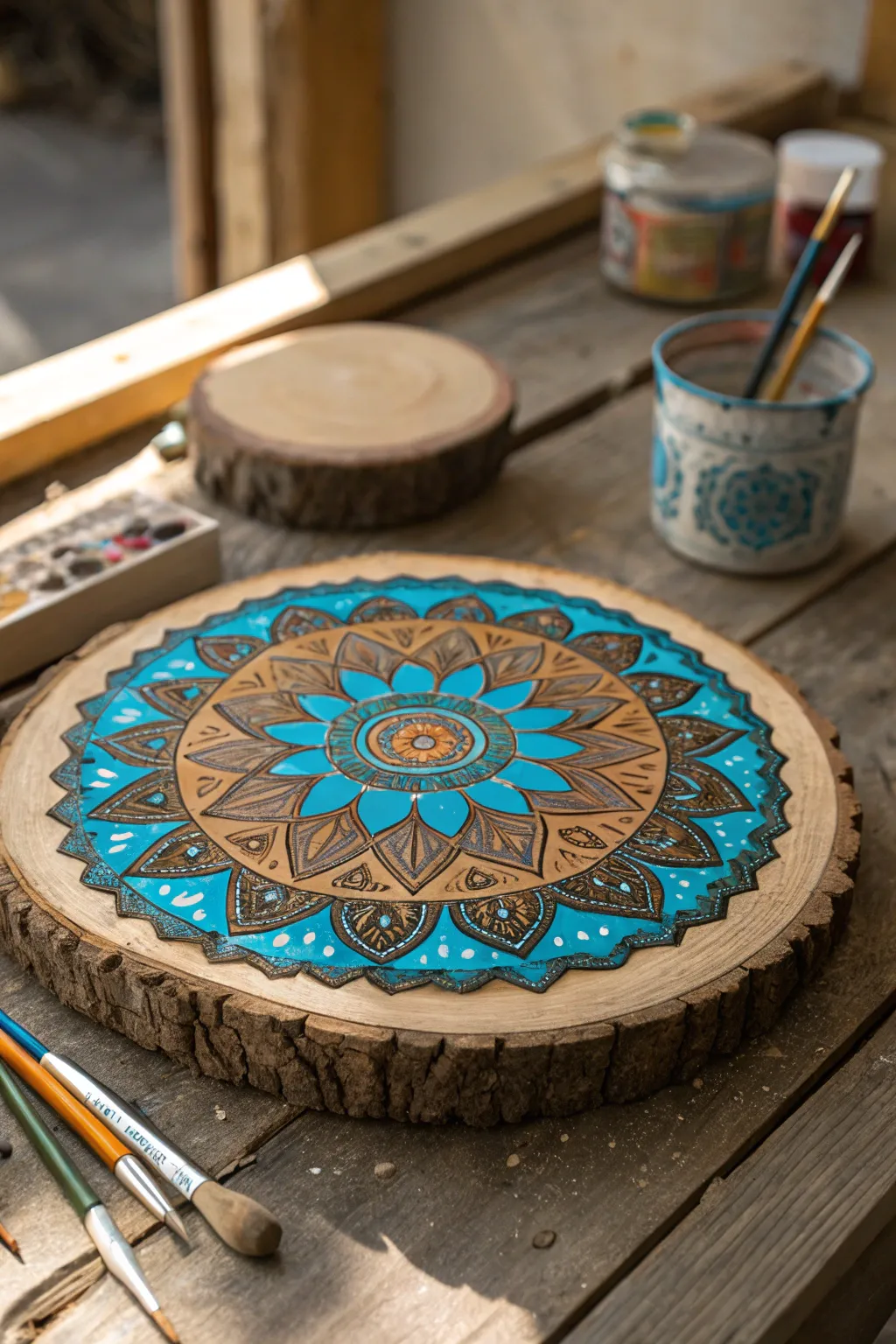 Unleash your creativity with painted wood round art—where craftsmanship meets imagination.