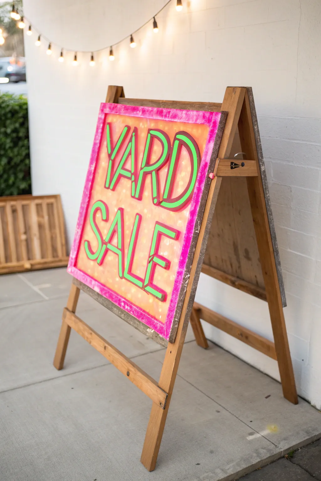 Brighten your yard sale with dazzling neon signs that catch every bargain hunter's eye!