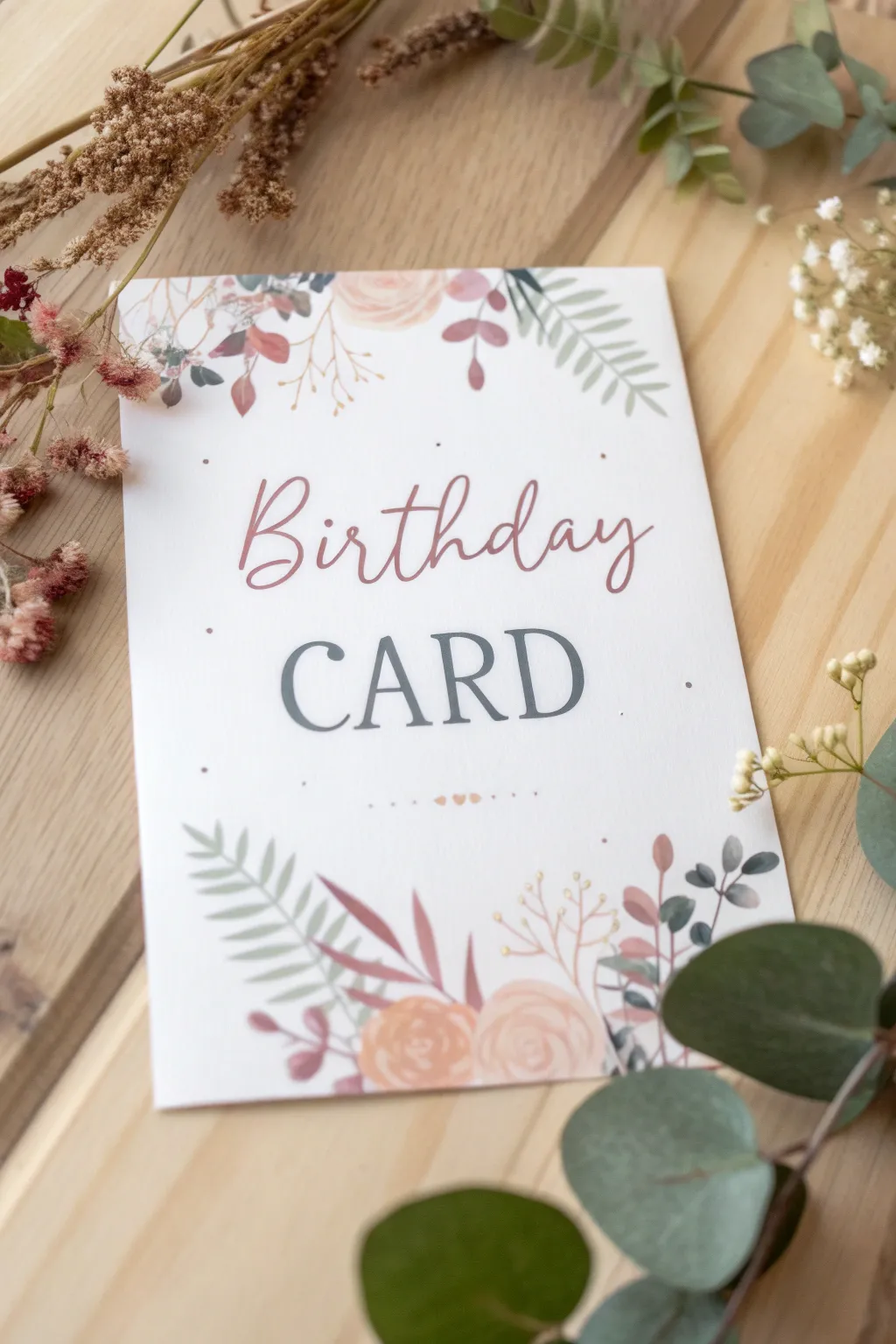Celebrate with style: A birthday card that speaks volumes through the art of typography.