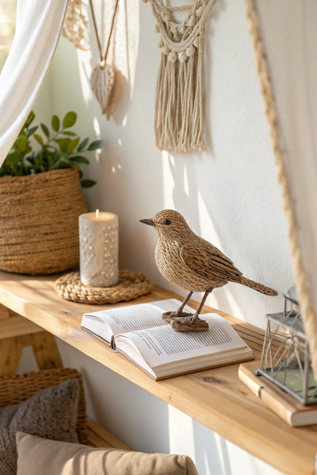 Bring nature indoors with this beautifully crafted 3D bird, a perfect addition to your cozy reading nook.