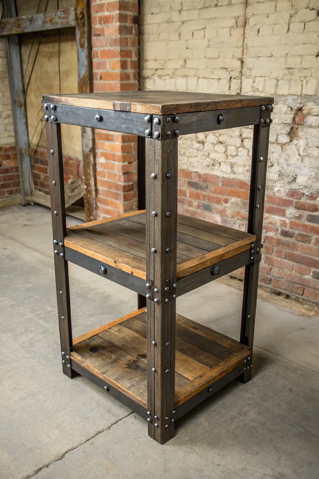 Where industrial strength meets modern style: A 3D printer stand crafted for the modern craftsman.