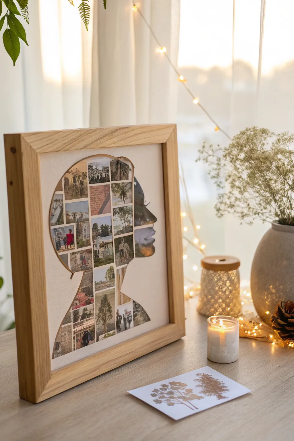 Celebrate 50 years of cherished memories with a personalized silhouette collage, a timeless piece of art that speaks volumes.