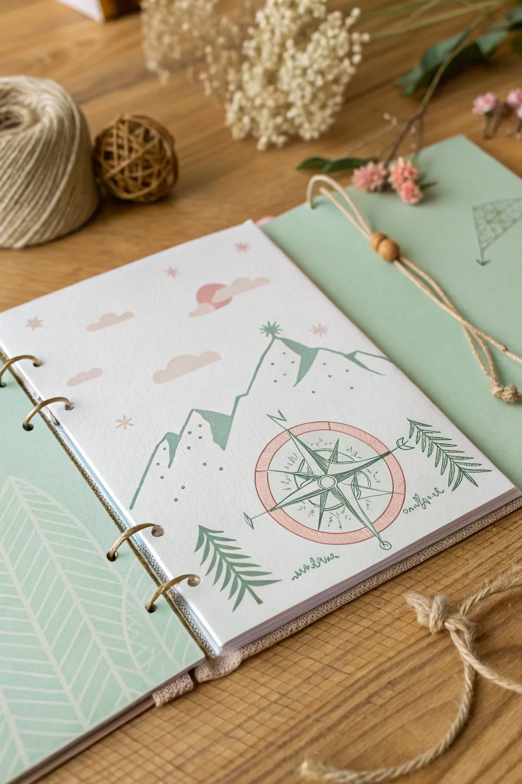Craft a scrapbook page that tells your story with minimalist elegance and a touch of boho charm.