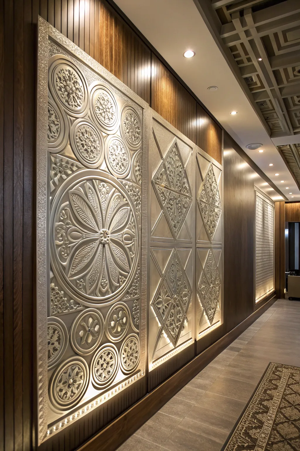 Craftsmanship at its finest: Elevate your space with this striking aluminum wall art panel.