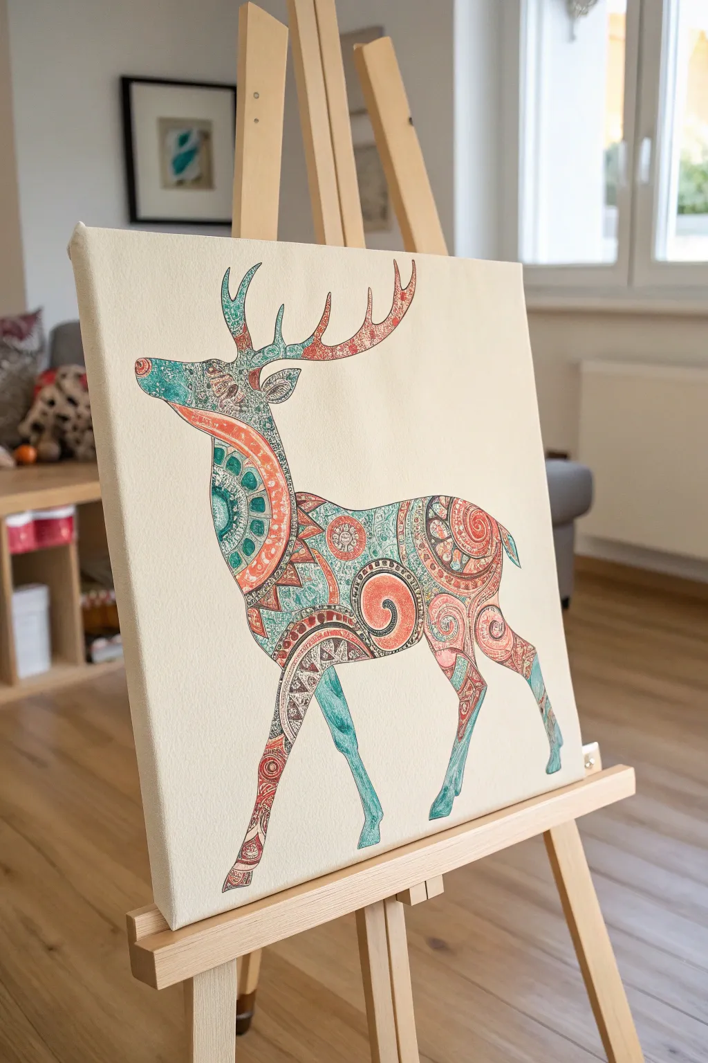 Let your imagination run wild with abstract animal art—where minimalism meets vibrant creativity!