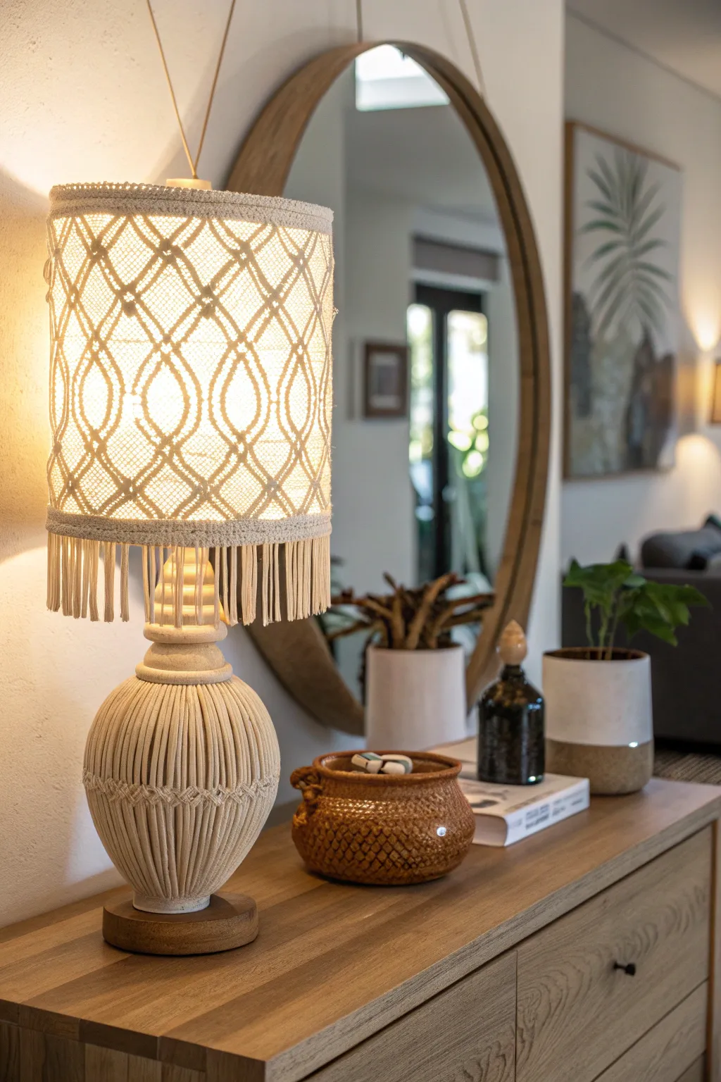 Illuminate your space with minimalist charm and cozy warmth. #ScandiBoho #LightingMagic